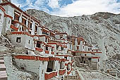 Ladakh - Rizong Gompa majestically sprawling over a cliff side